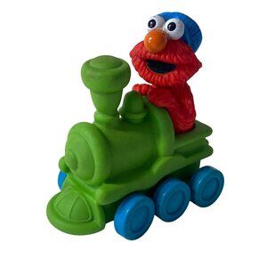 VTG  Jim Henson Elmo Toy Soft Choo Choo Train Illco Sesame Street
